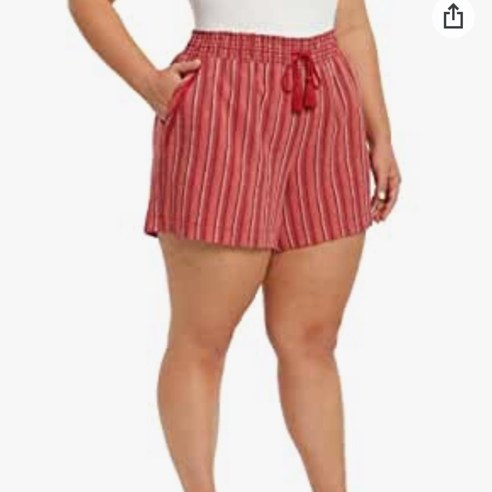 Briggs NY Patterned Linen Shorts